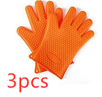 Load image into Gallery viewer, Food Grade Silicone Heat Resistant BBQ Glove Silicone Oven Mitts
