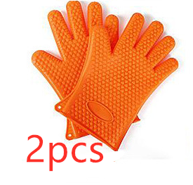 Food Grade Silicone Heat Resistant BBQ Glove Silicone Oven Mitts