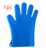 Load image into Gallery viewer, Food Grade Silicone Heat Resistant BBQ Glove Silicone Oven Mitts
