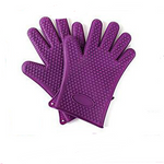 Load image into Gallery viewer, Food Grade Silicone Heat Resistant BBQ Glove Silicone Oven Mitts
