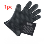 Load image into Gallery viewer, Food Grade Silicone Heat Resistant BBQ Glove Silicone Oven Mitts
