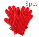 Load image into Gallery viewer, Food Grade Silicone Heat Resistant BBQ Glove Silicone Oven Mitts
