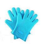 Load image into Gallery viewer, Food Grade Silicone Heat Resistant BBQ Glove Silicone Oven Mitts
