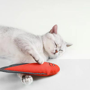 New Cat Toy Ringing Paper Fish Catnip Pet Plush Pillow