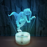 Load image into Gallery viewer, Stereo Vision Dinosaur Colorful Touch 3D Night Light
