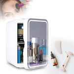 Load image into Gallery viewer, GlamStash™ Cosmetics Fridge + LED Vanity Mirror
