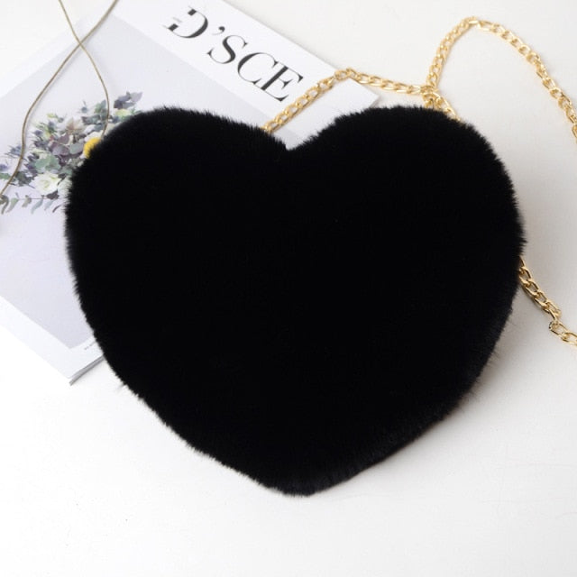 GlamLabz™ Plush Heart Purse