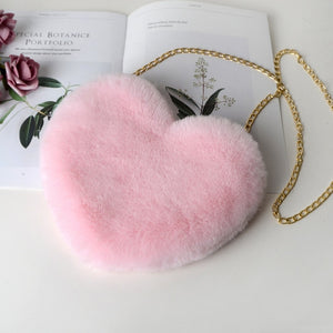 GlamLabz™ Plush Heart Purse